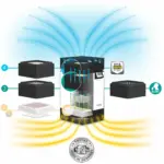 H14 Hoogwaardige luchtreiniger AirgoClean® ONE